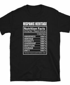 Hispanic Heritage Nutrition Facts Unisex T-Shirt