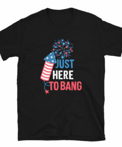 Just Here to Bang 4th of July T-Shirt