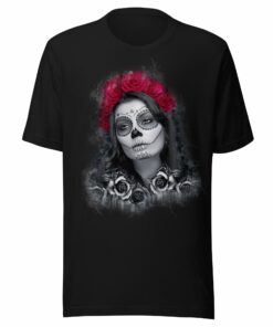 La Reina de las Rosas – Dia de los Muertos Tee